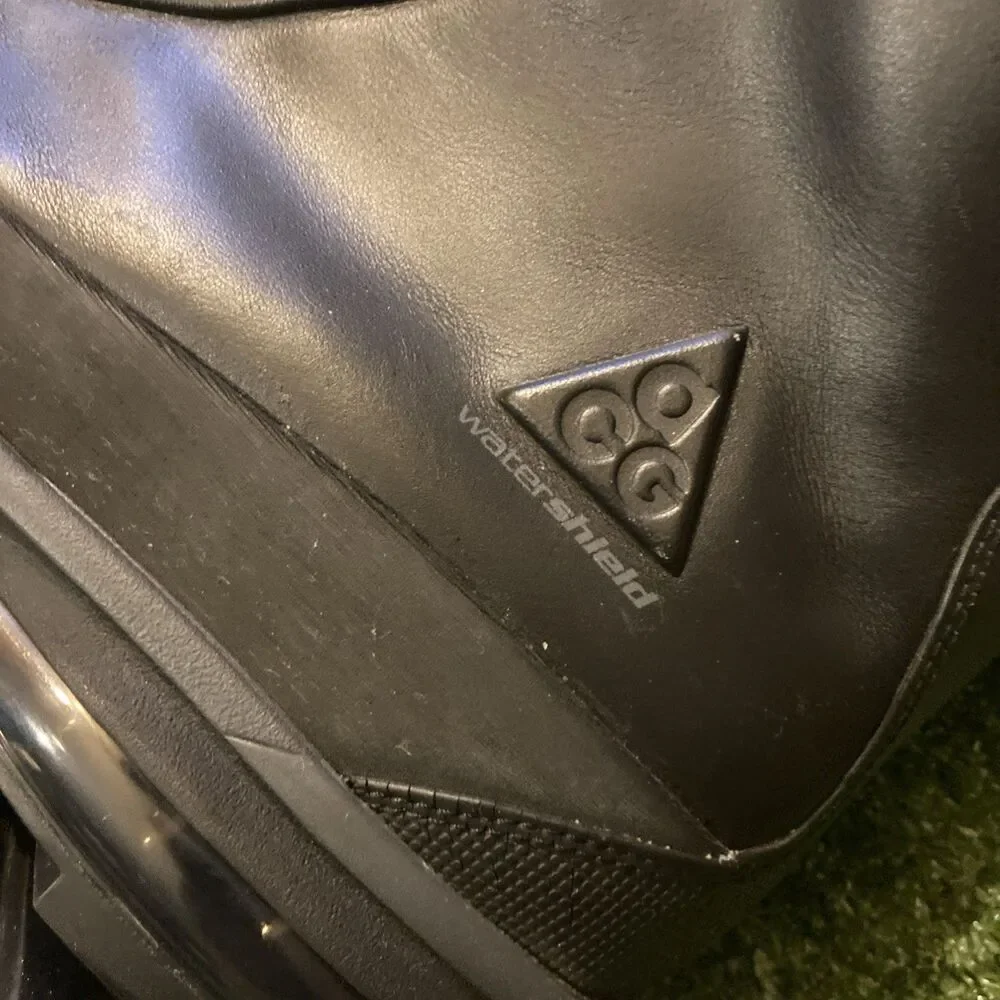 Nike ACG Air Max Hiking Combat Work Boots Men’s 15 Black Leather Shoes